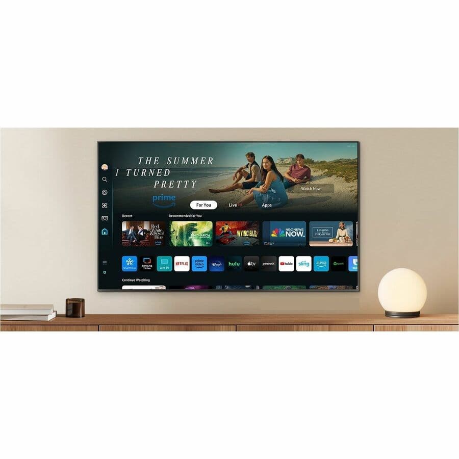 Samsung 75-inch 4K Smart TV with Tizen, HDR, and 120Hz refresh