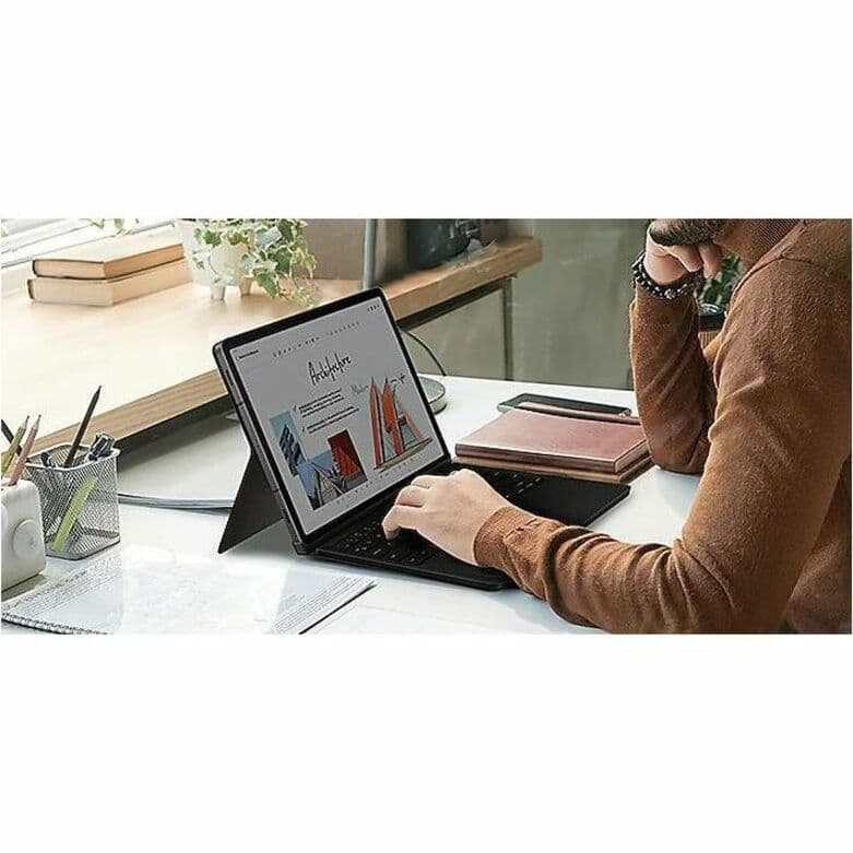 Samsung black book cover for Tab S10 FE, Tab S9 FE, and Tab S9 tablets