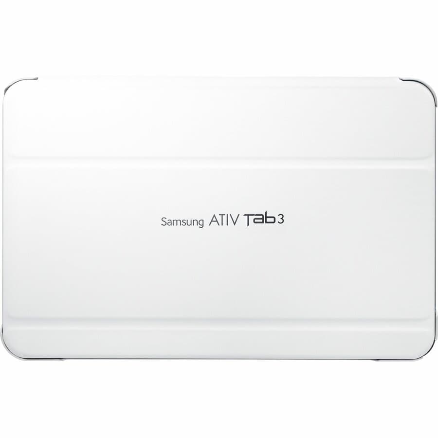 10.1 Synthetic Leater White Book Cover for Ativ Tab 3