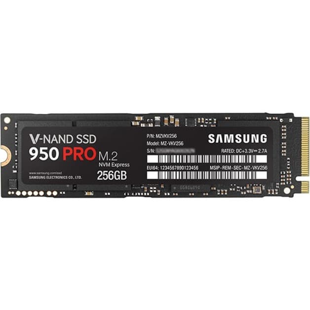 Samsung 950 PRO MZ-V5P256BW 512 GB M.2 PCIe SSD | Workstation