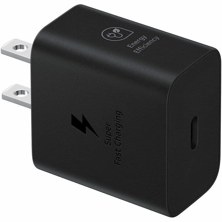 25w Travel Adapter Without Cable - Black