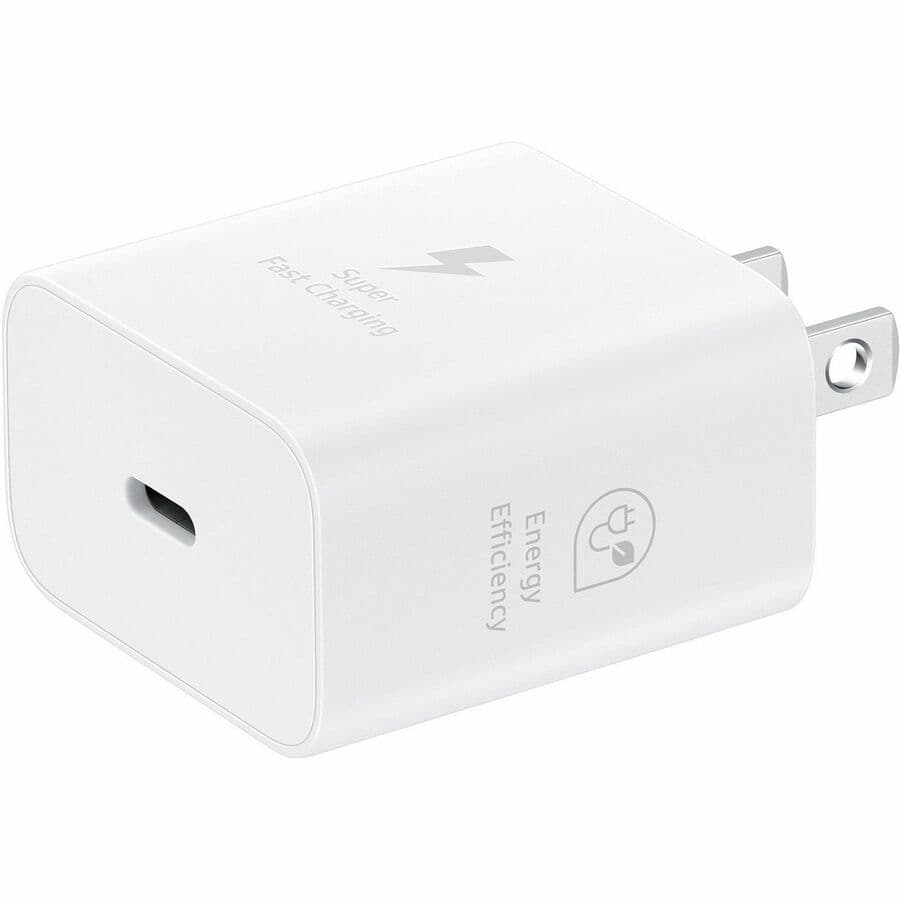 Samsung 25W Travel Adapter with Cable, White | USB-C Fast Charge