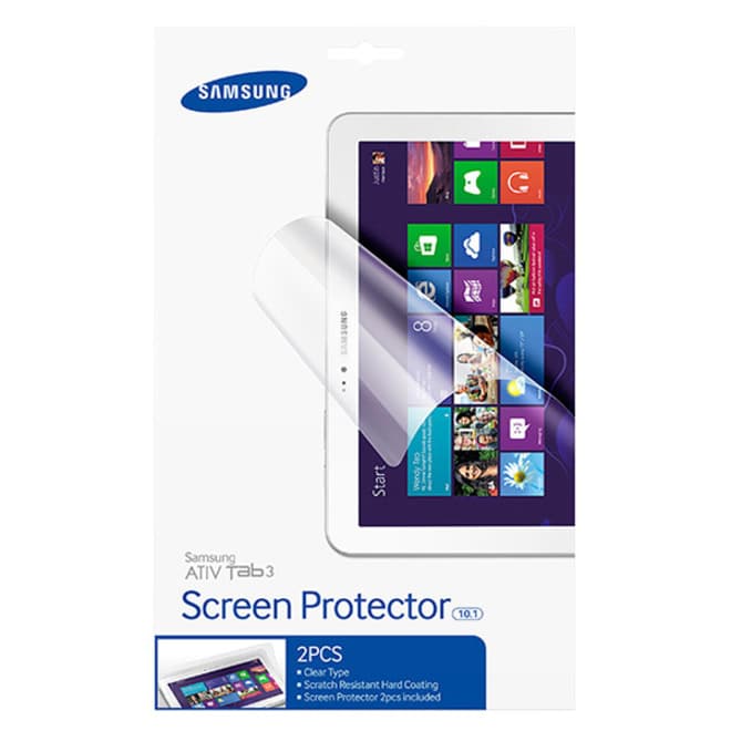 Clear screen protector for Samsung ATIV Tab 3 10.1-inch tablet display