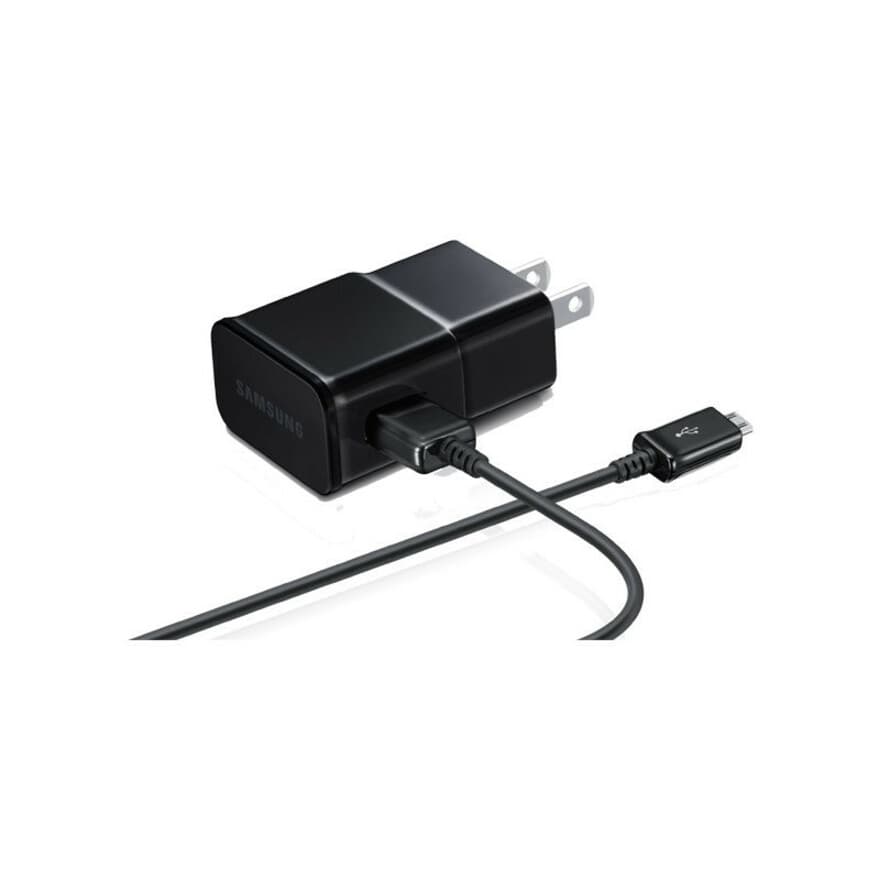 Samsung EP-TA12JBEUGUJ travel charger with USB to Micro USB cable for compatible tablets