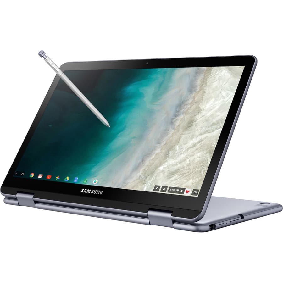 Samsung Chromebook 2-in-1 with 12.2-inch display, Celeron 3965Y, 4 GB RAM, and 64 GB SSD