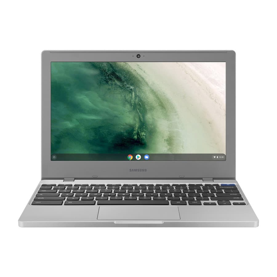 Samsung Chromebook 4 XE310XBA-KD1US in platinum with 11.6 inch display