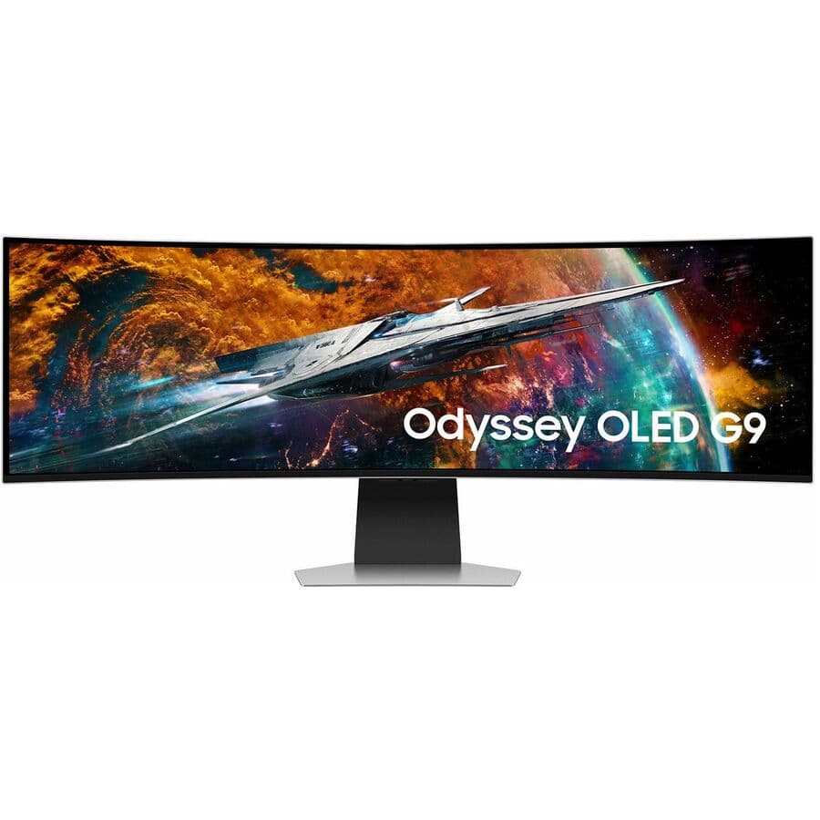 Samsung Odyssey G95SC 49-inch curved OLED ultrawide monitor with DQHD resolution