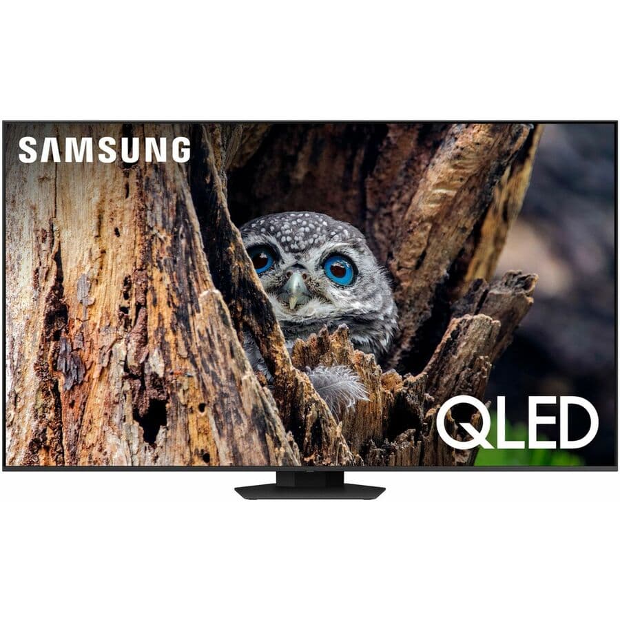 Samsung 75-inch QLED 4K Smart TV with 120Hz refresh, Quantum HDR+, and SolarCell Remote