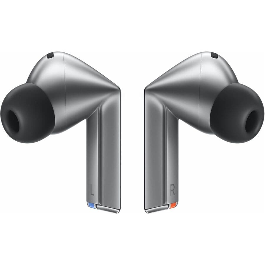 Samsung Galaxy Buds3 Pro wireless earbuds in silver with in-ear design