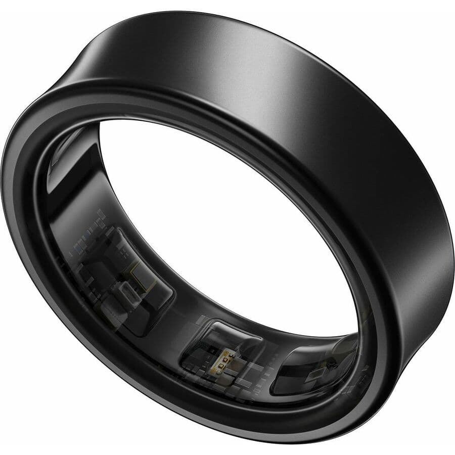 Samsung Galaxy Ring Size 10 in Titanium Black, compact health wearable ring