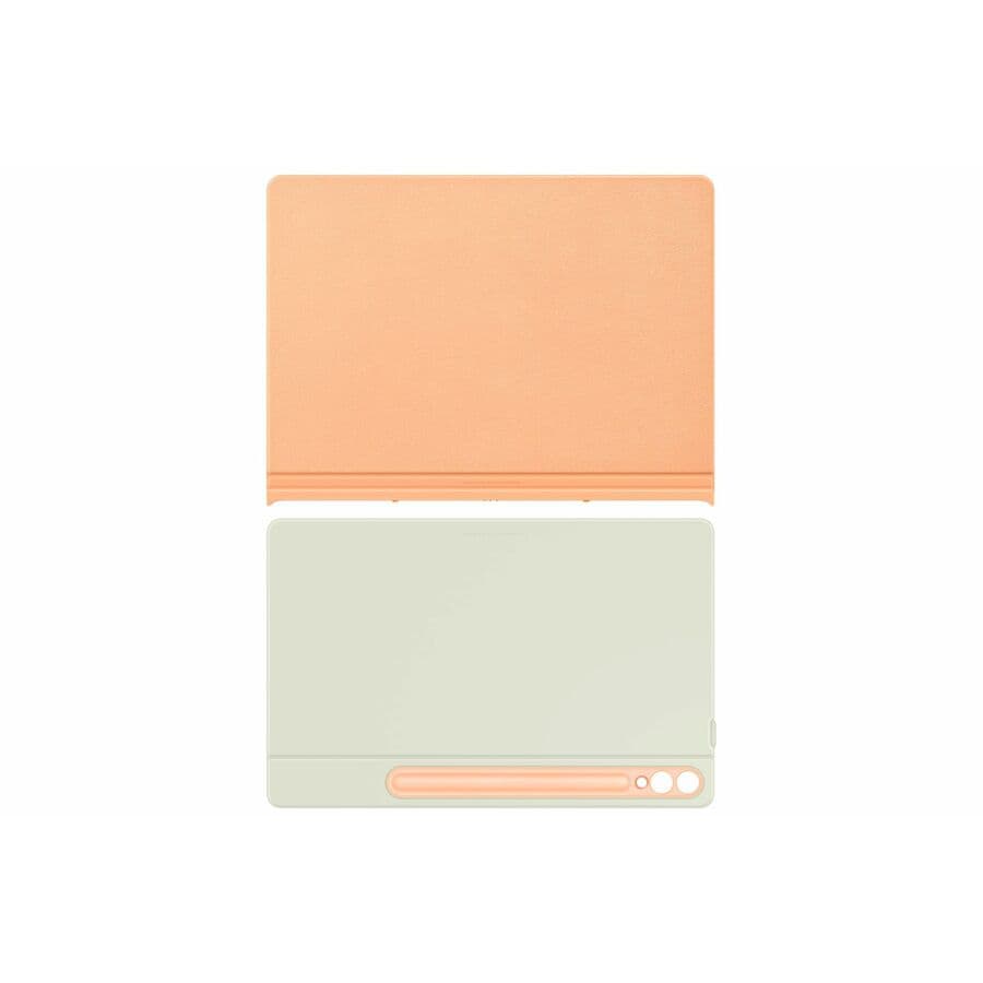 Samsung Galaxy Tab S10+ Smart Book Cover in orange, slim folio tablet case with magnetic attachment