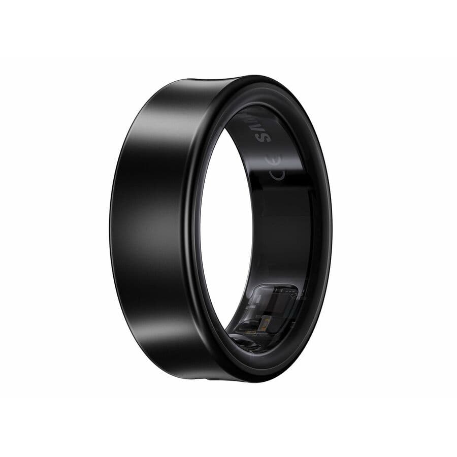 Samsung Galaxy Ring Size 7 Black titanium wellness ring on white background