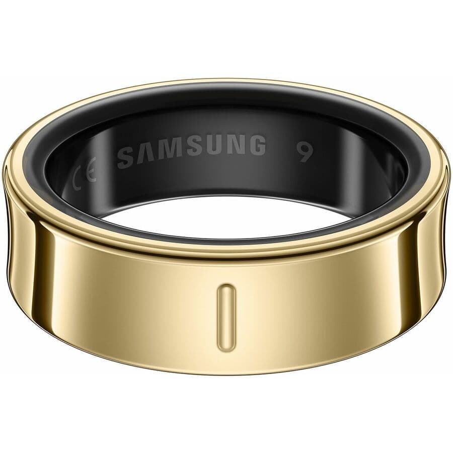 Samsung Galaxy Ring Size 9 in Gold, compact screen-free wearable for wellness tracking