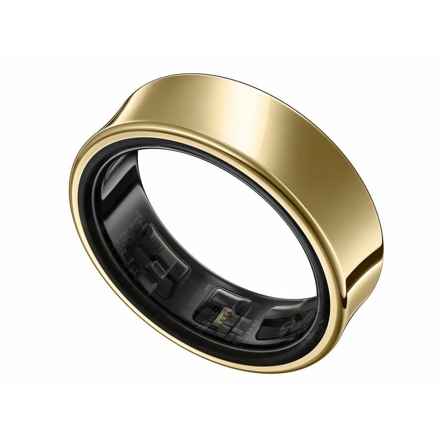 Samsung Galaxy Ring Size 8 in Gold with titanium finish, premium smart ring wearable
