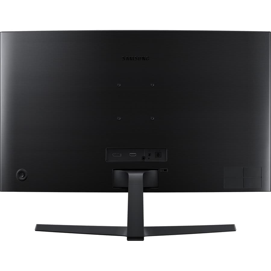 Samsung 27-inch curved Full HD monitor with slim black desktop design