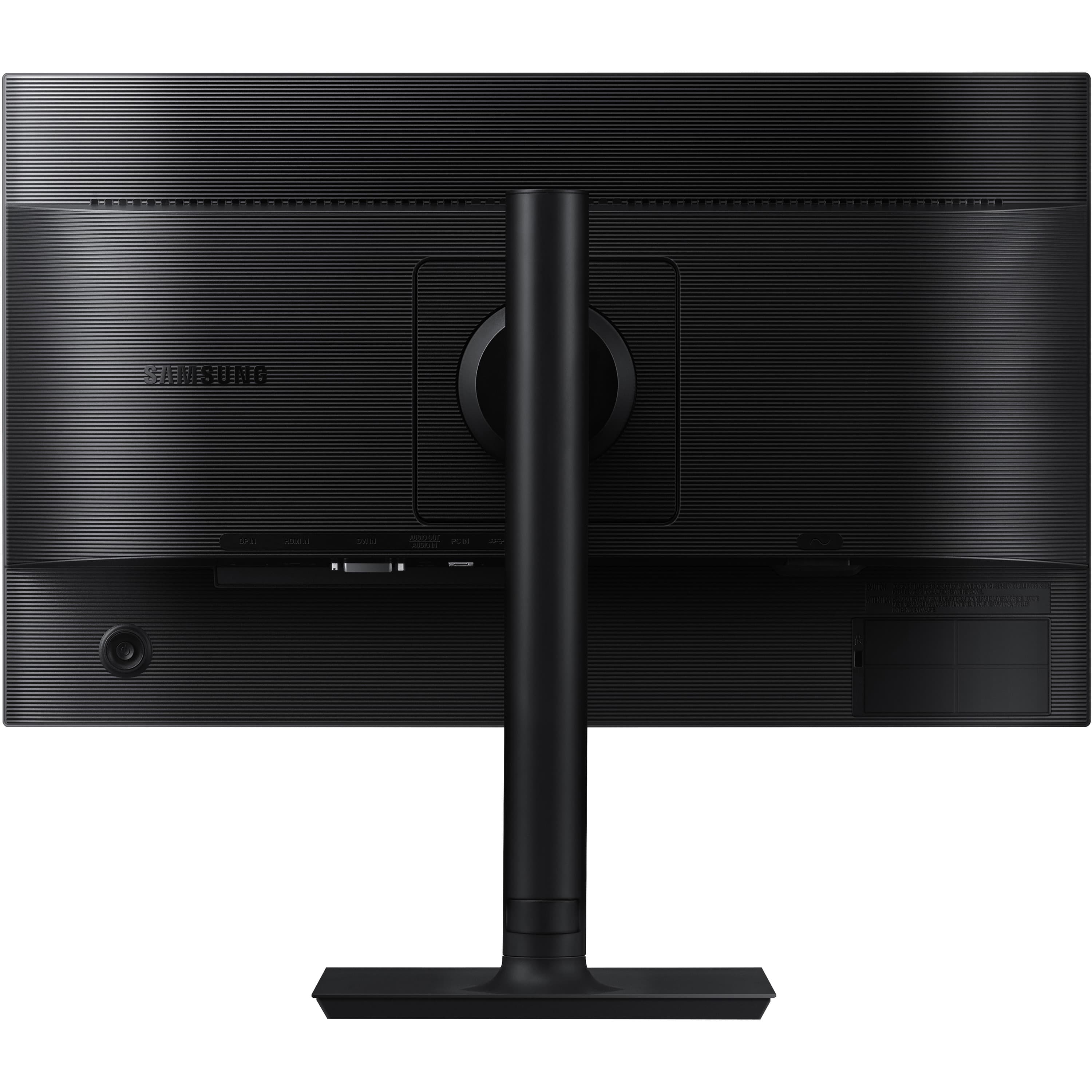 Samsung 24-inch IPS Full HD monitor with adjustable stand, HDMI, DisplayPort, DVI, and USB hub