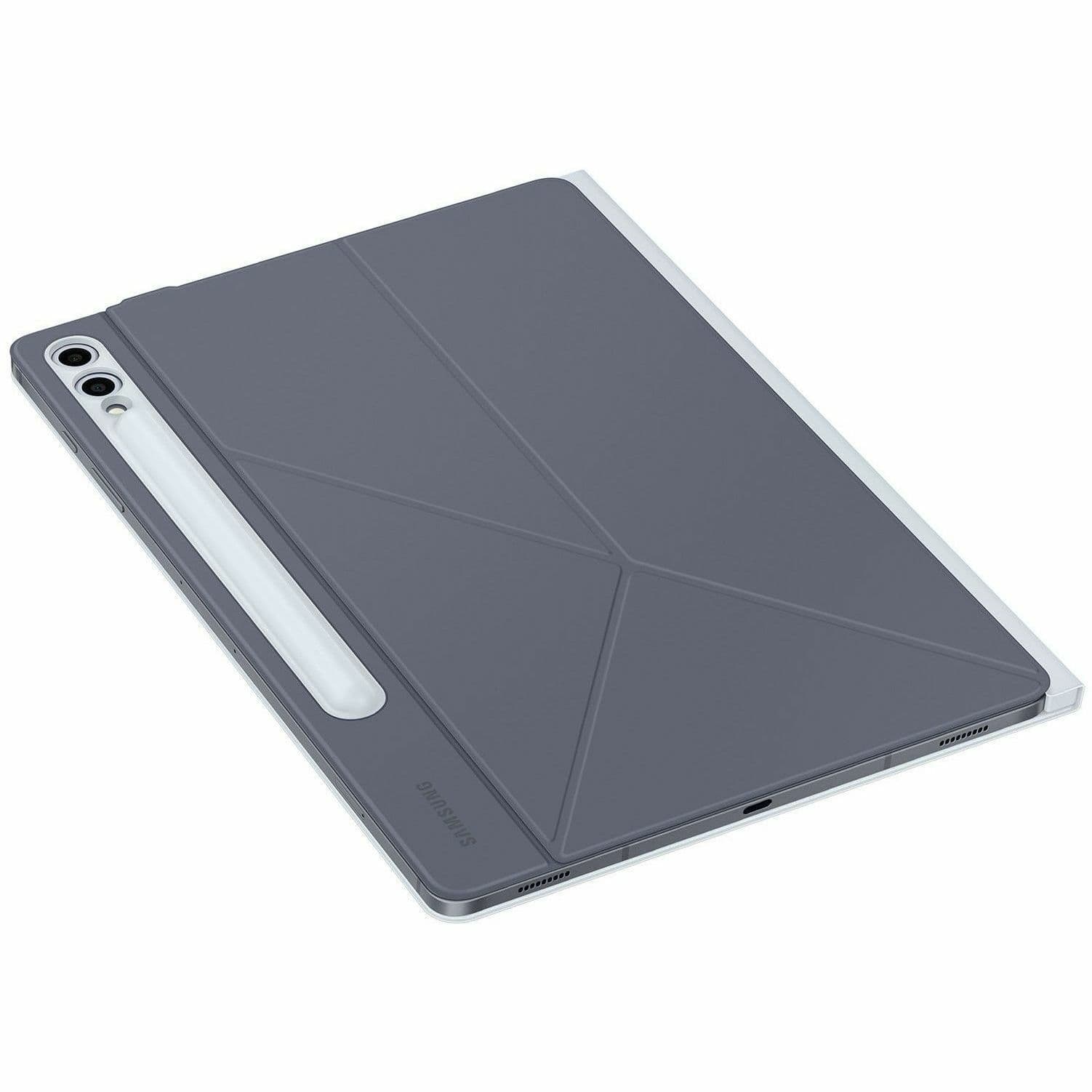 Samsung Galaxy Tab S10+ Smart Book Cover in blue, slim tablet case