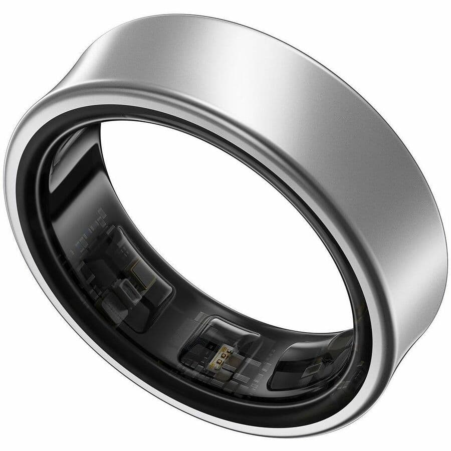 Samsung Galaxy Ring Size 10 in Silver titanium smart ring for health tracking