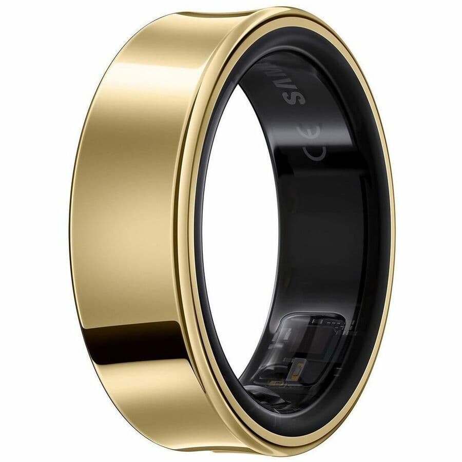 Samsung Galaxy Ring Size 8 in Gold with titanium finish, premium smart ring wearable