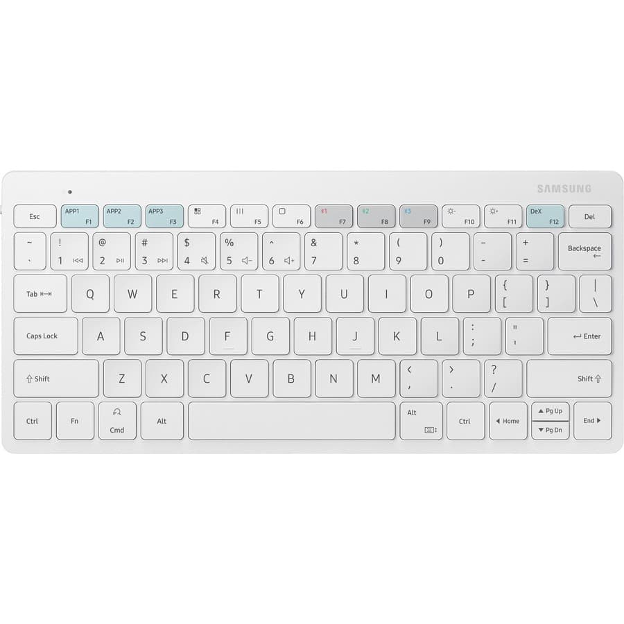 White Samsung Tab Smart Keyboard accessory for tablet typing