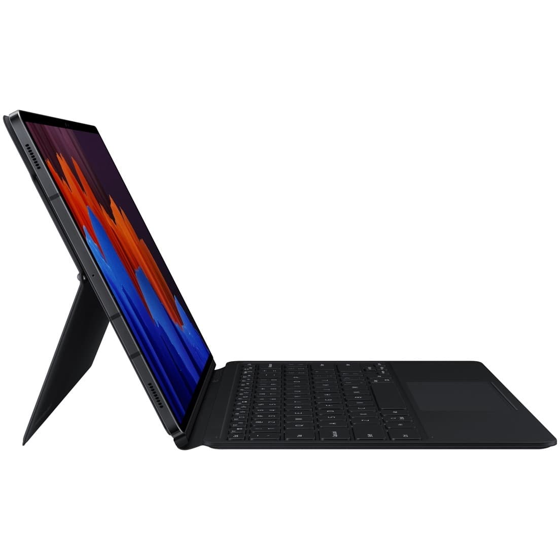 Samsung Galaxy Tab S7+ and S8+ keyboard cover in black