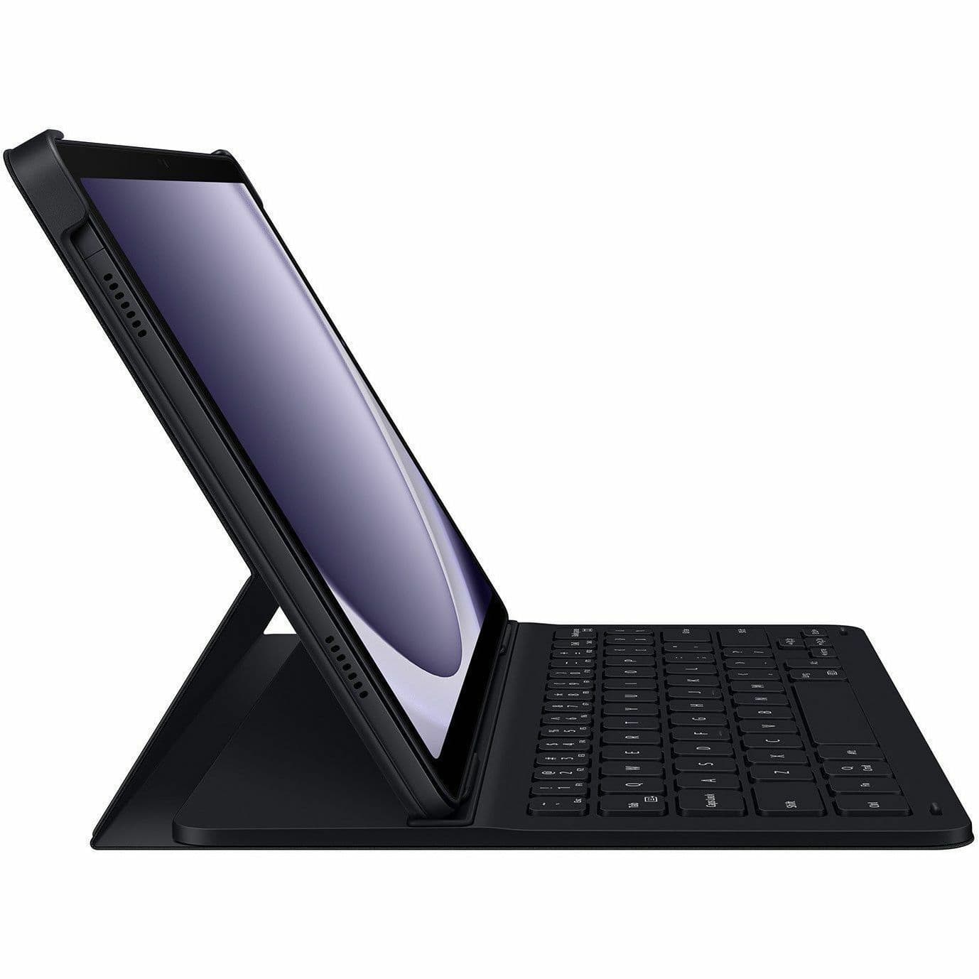 Samsung Tab A9+ slim black book cover keyboard accessory