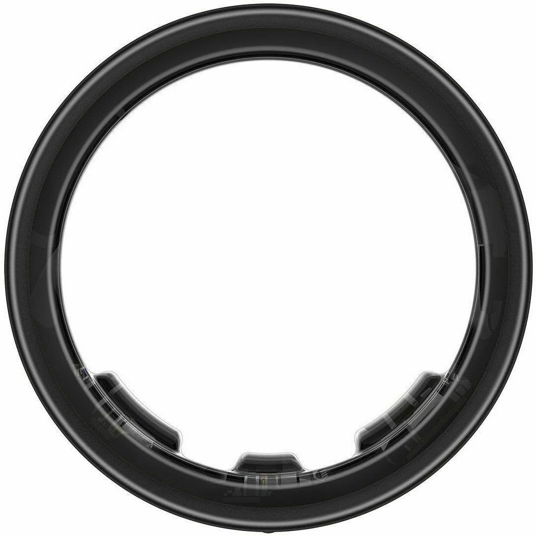 Samsung Galaxy Ring Size 7 Black titanium wellness ring on white background