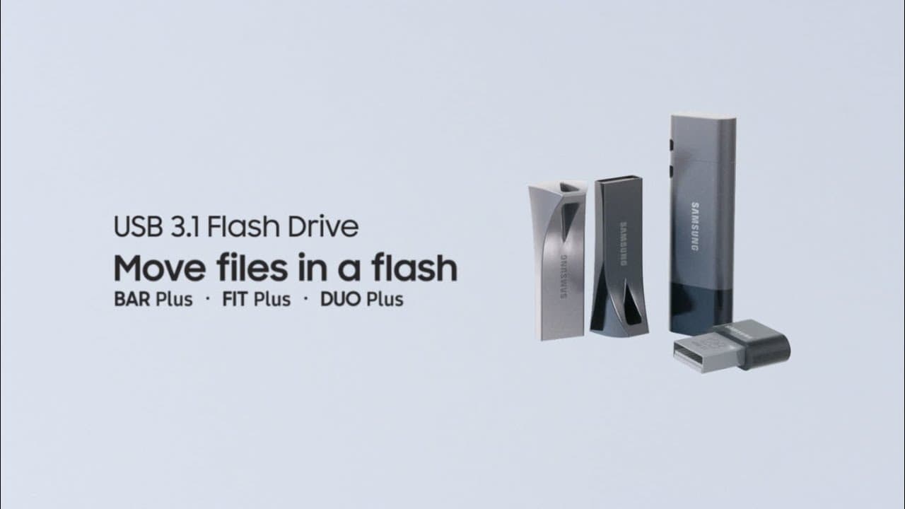 Samsung USB Flash Drive BAR | FIT | DUO Plus : Move files in a flash