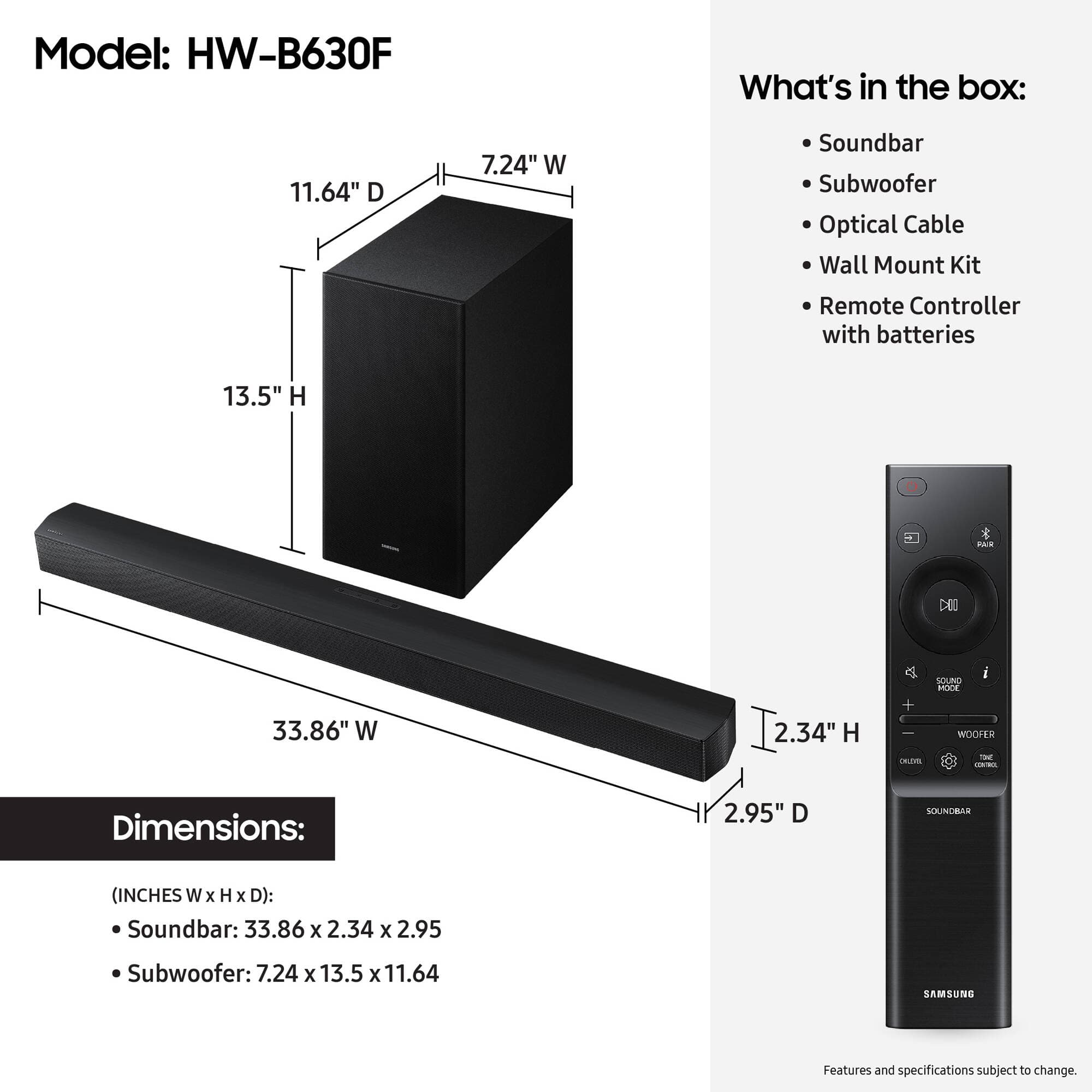 3.1 Ch 370W Soundbar Blk view 15