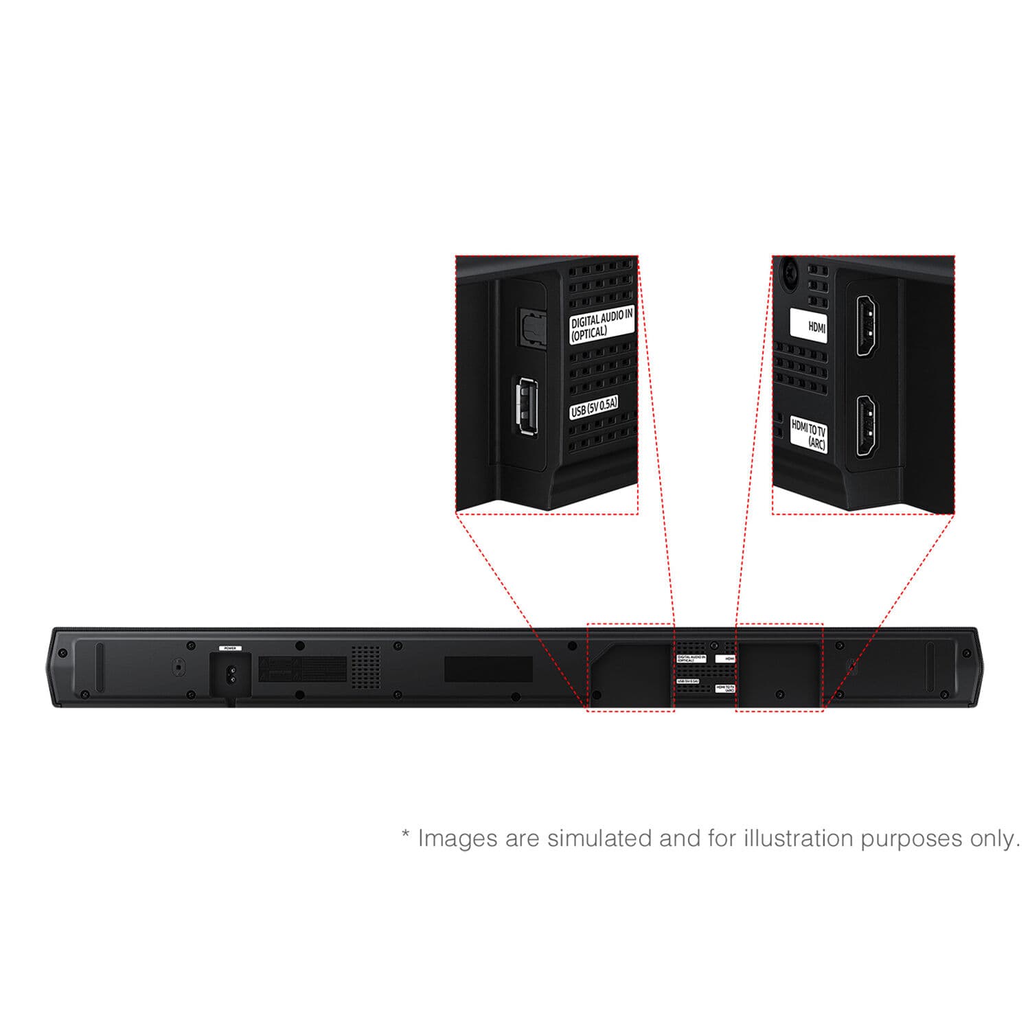 3.1 Ch 370W Soundbar Blk view 16