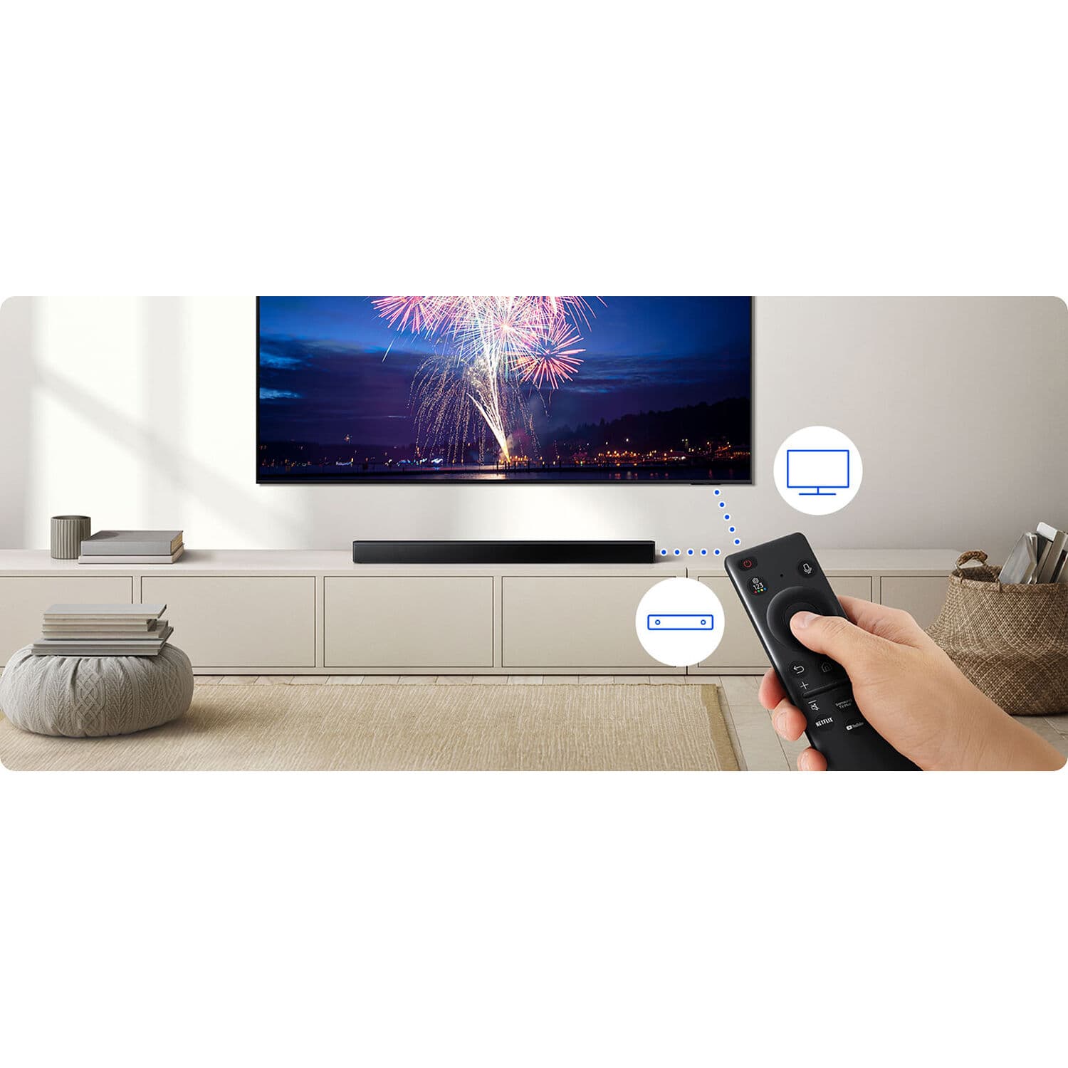 3.1 Ch 370W Soundbar Blk view 26