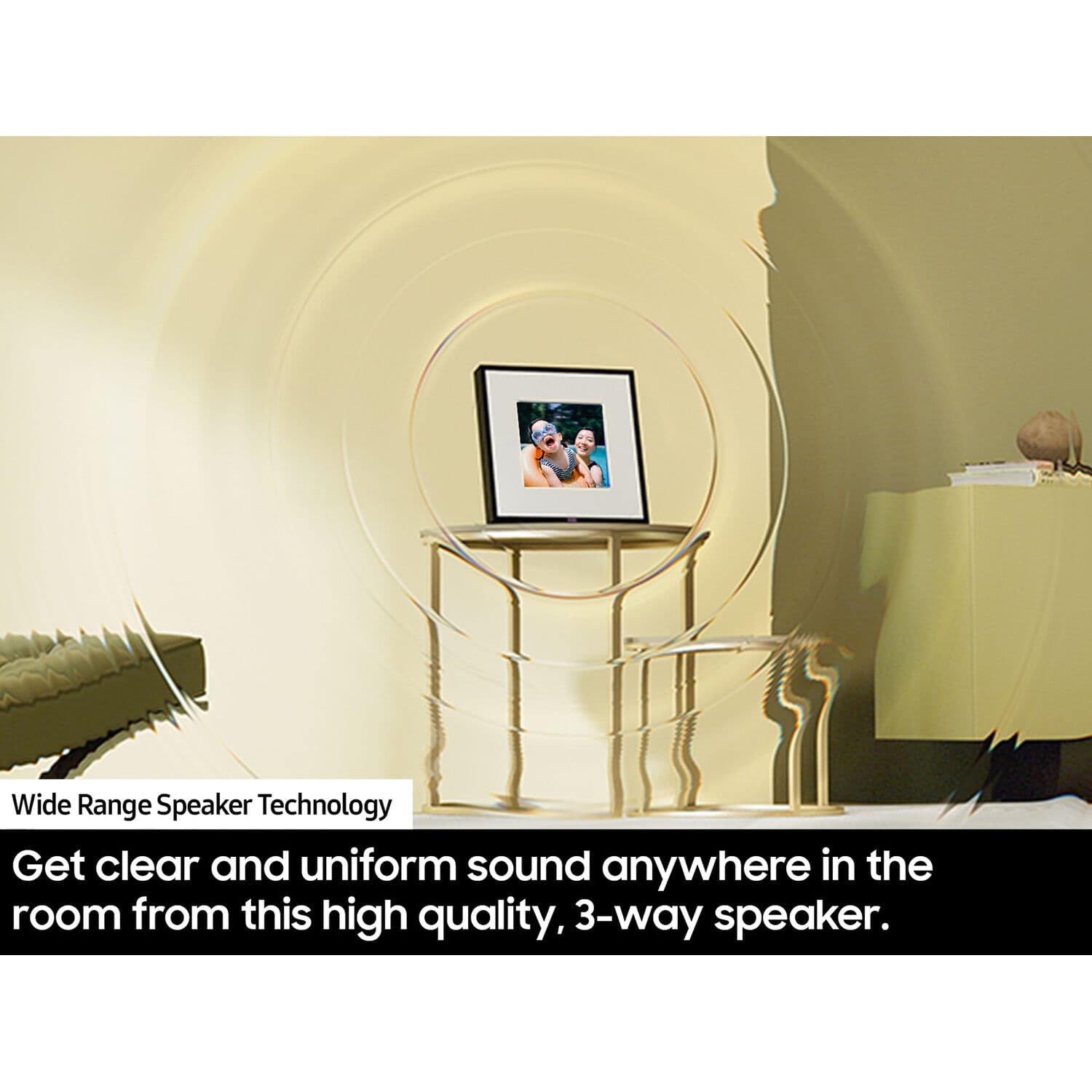 Samsung Music Frame Blk black frame-style 2.0-channel soundbar