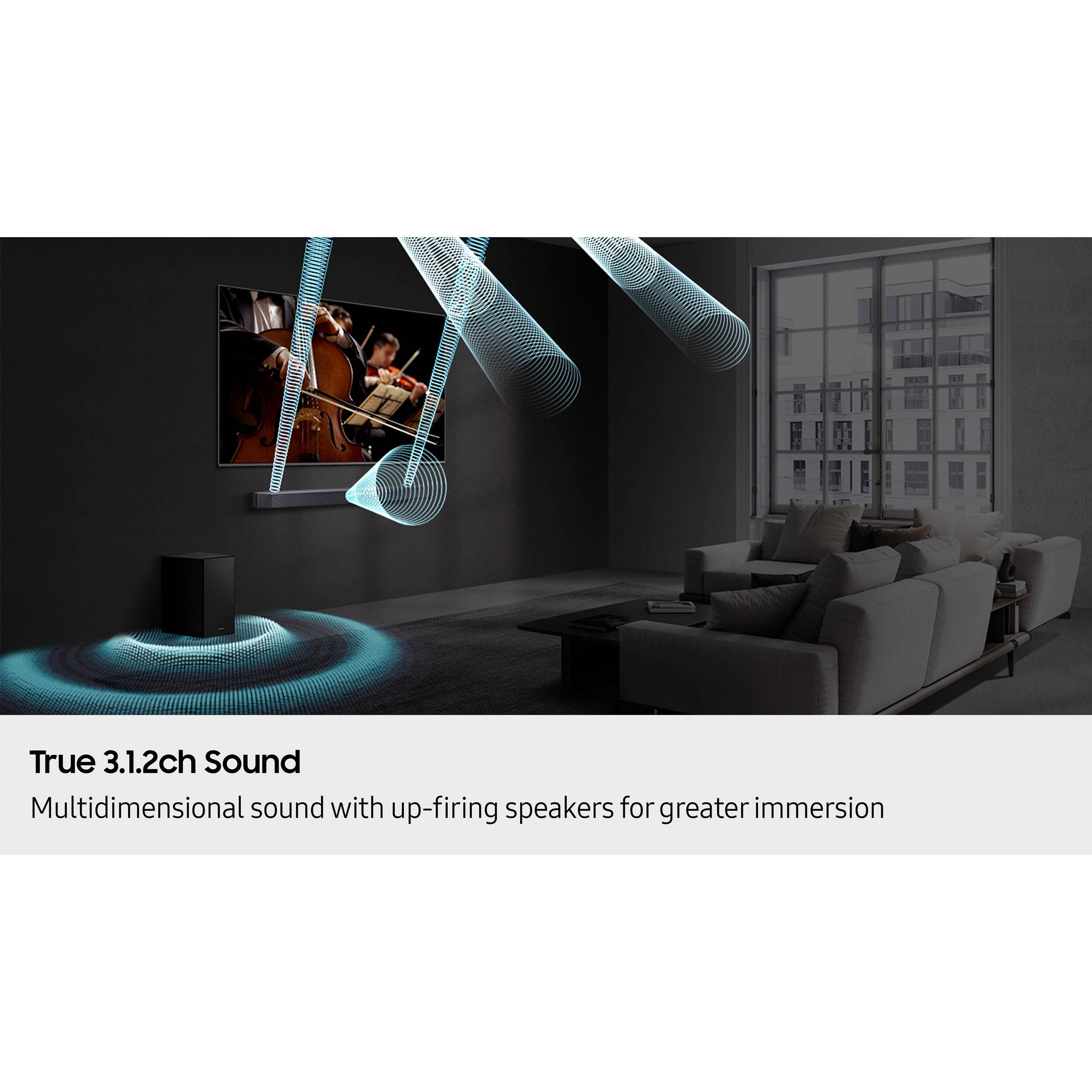 3.1.2 Ch 380W Soundbar Blk view 17