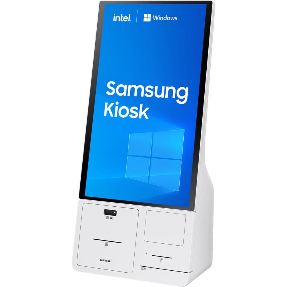 Samsung commercial all-in-one Windows kiosk with Intel Core i5 processor for self-service deployments