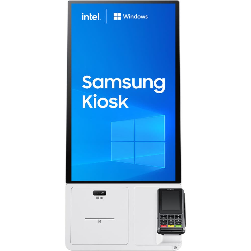 Samsung commercial all-in-one Windows kiosk with Intel Core i5 processor for self-service deployments