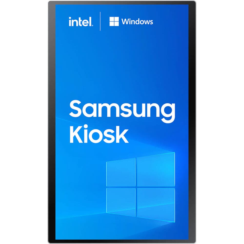 Samsung commercial all-in-one Windows kiosk with Intel Core i5 processor for self-service deployments