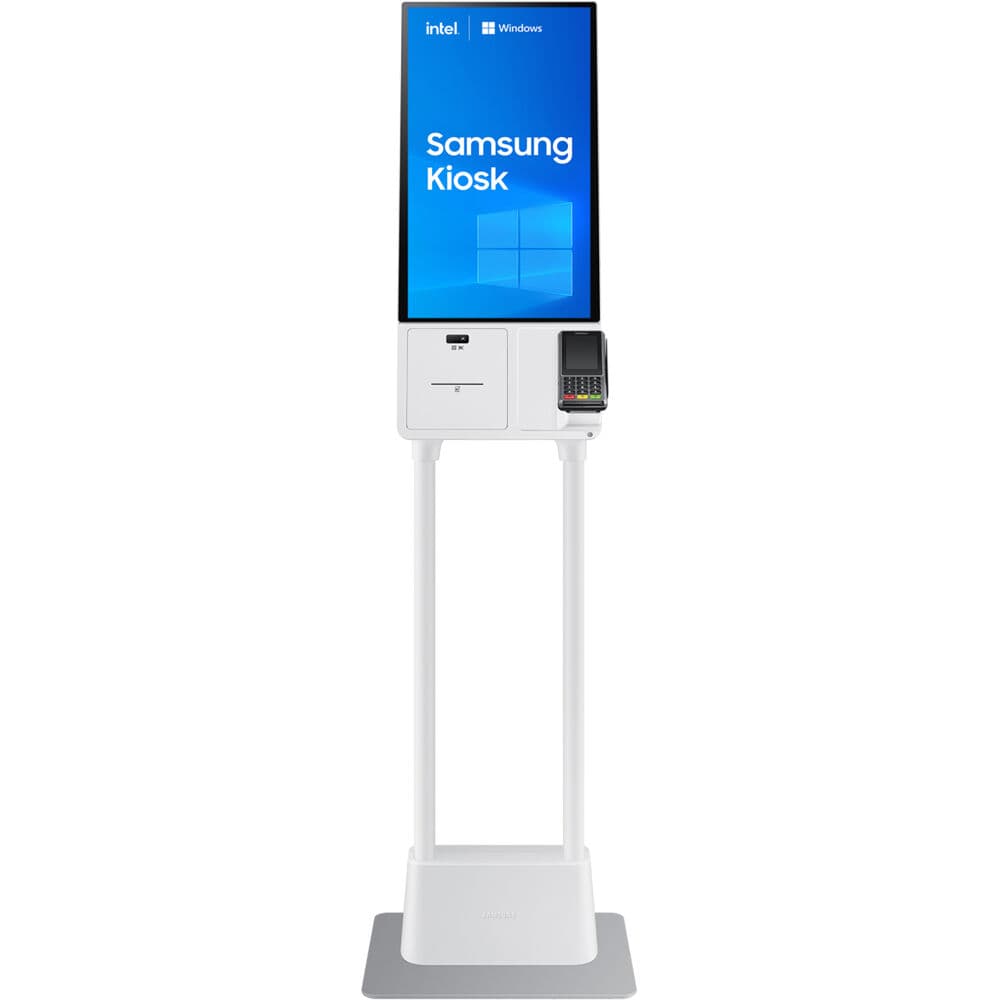 Samsung commercial all-in-one Windows kiosk with Intel Core i5 processor for self-service deployments