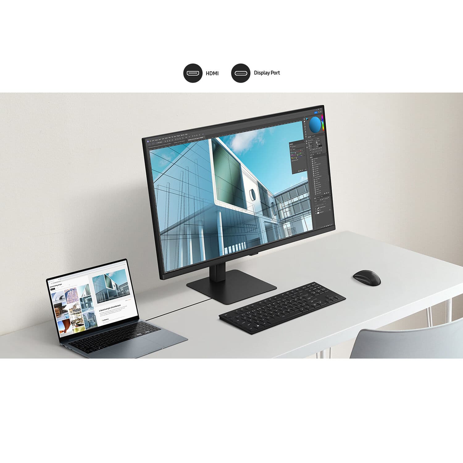 Samsung ViewFinity S7 27-inch 4K UHD IPS monitor for enterprise productivity