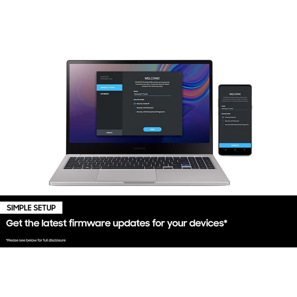 Samsung T7 Portable SSD 2TB gray external solid state drive