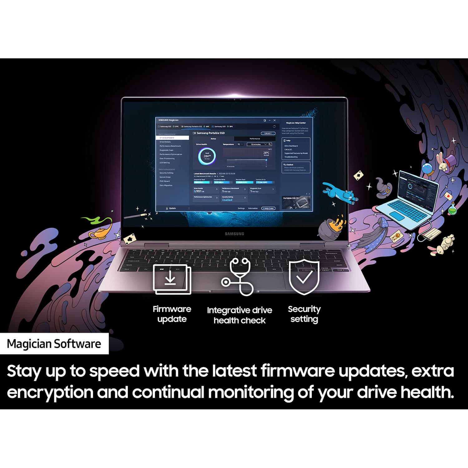 Samsung T9 Portable SSD 1TB external drive with USB-C connection