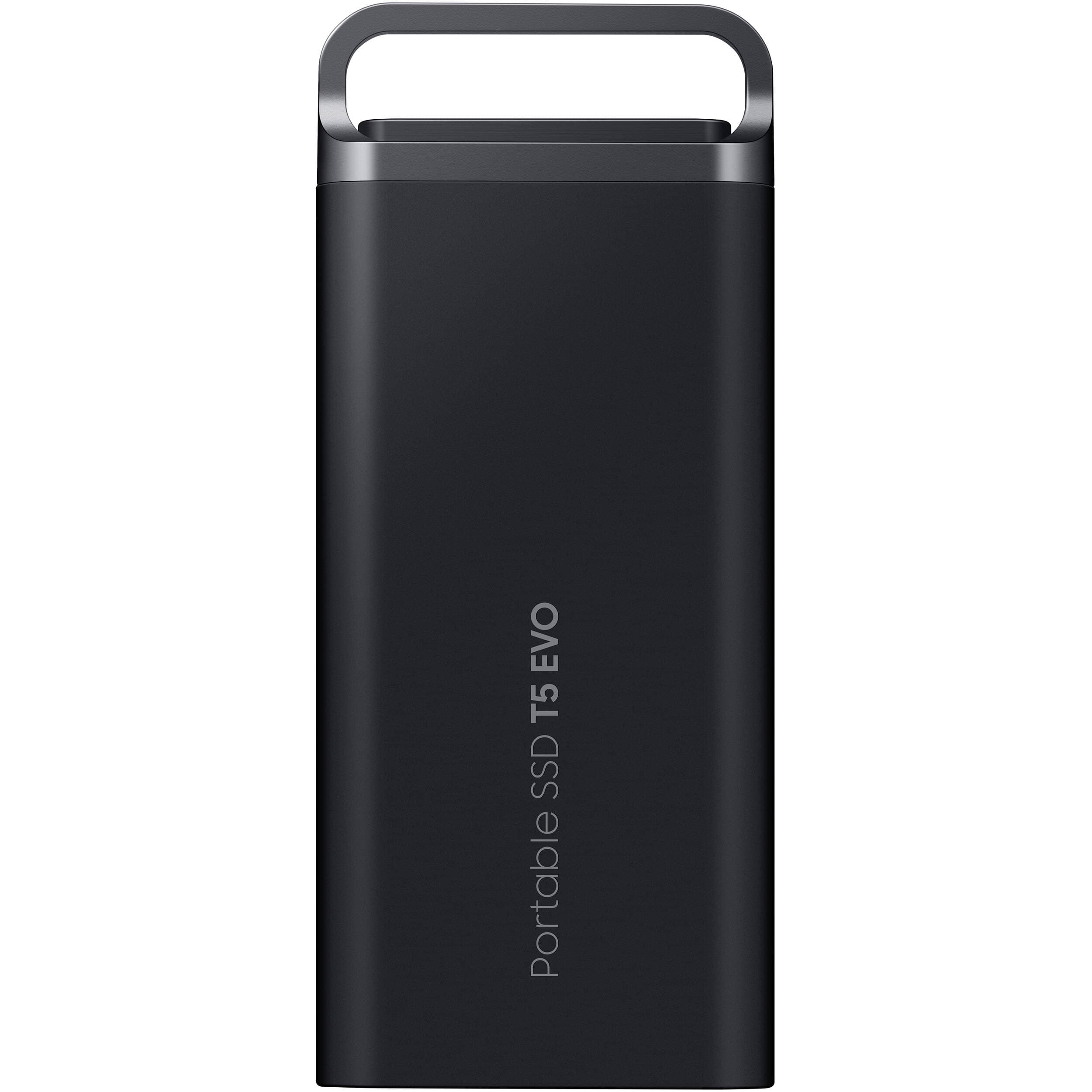 Samsung T5 EVO 8TB portable external SSD in black with USB 3.2 Gen 1 and secure encrypted storage