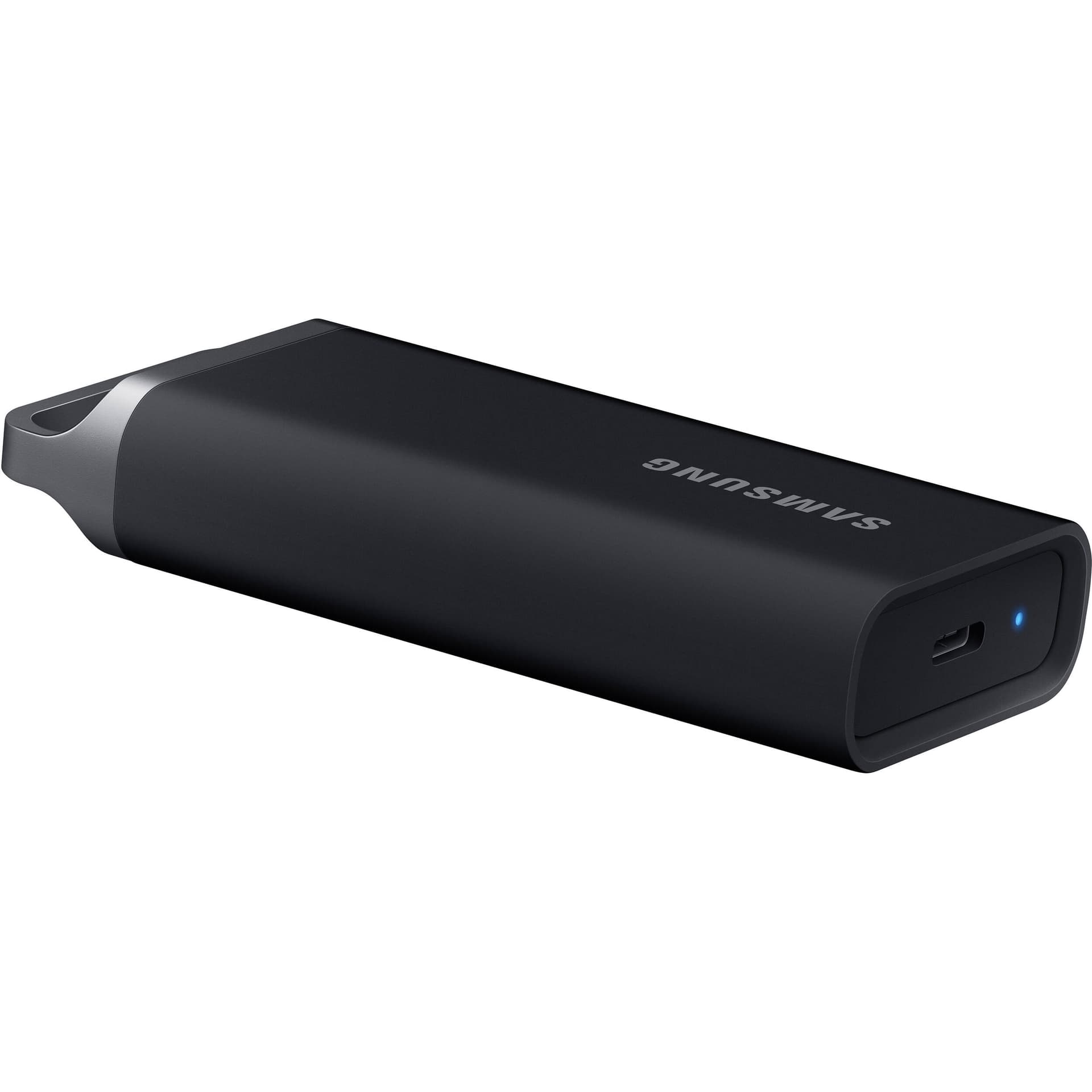 Samsung T5 EVO 8TB portable external SSD in black with USB 3.2 Gen 1 and secure encrypted storage