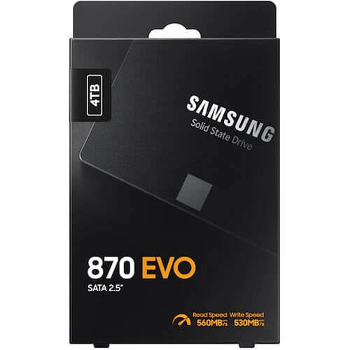 Samsung 870 EVO 4TB 2.5-inch SATA III internal SSD
