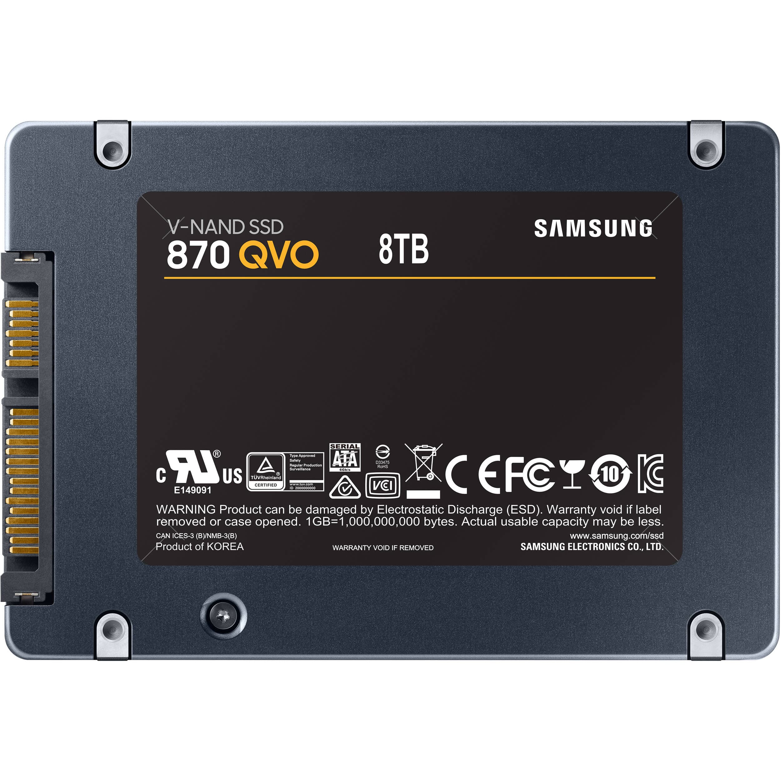 Samsung 870 QVO 8TB 2.5-inch SATA internal SSD for desktop PC storage expansion