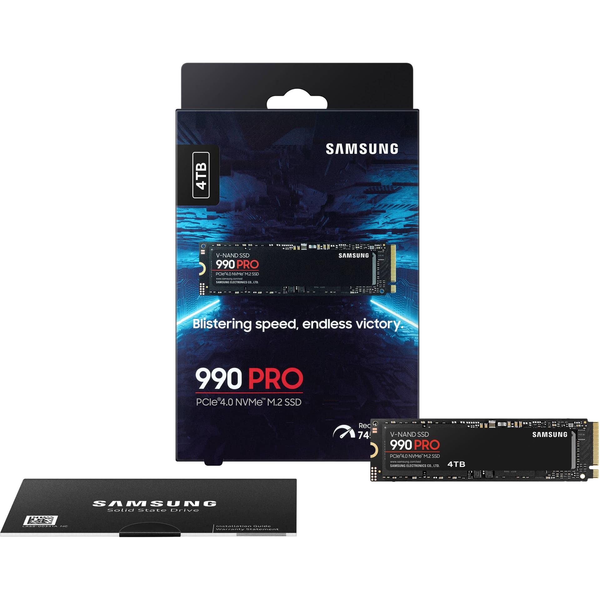 Samsung 990 PRO 4 TB PCIe 4.0 M.2 NVMe SSD for desktop storage