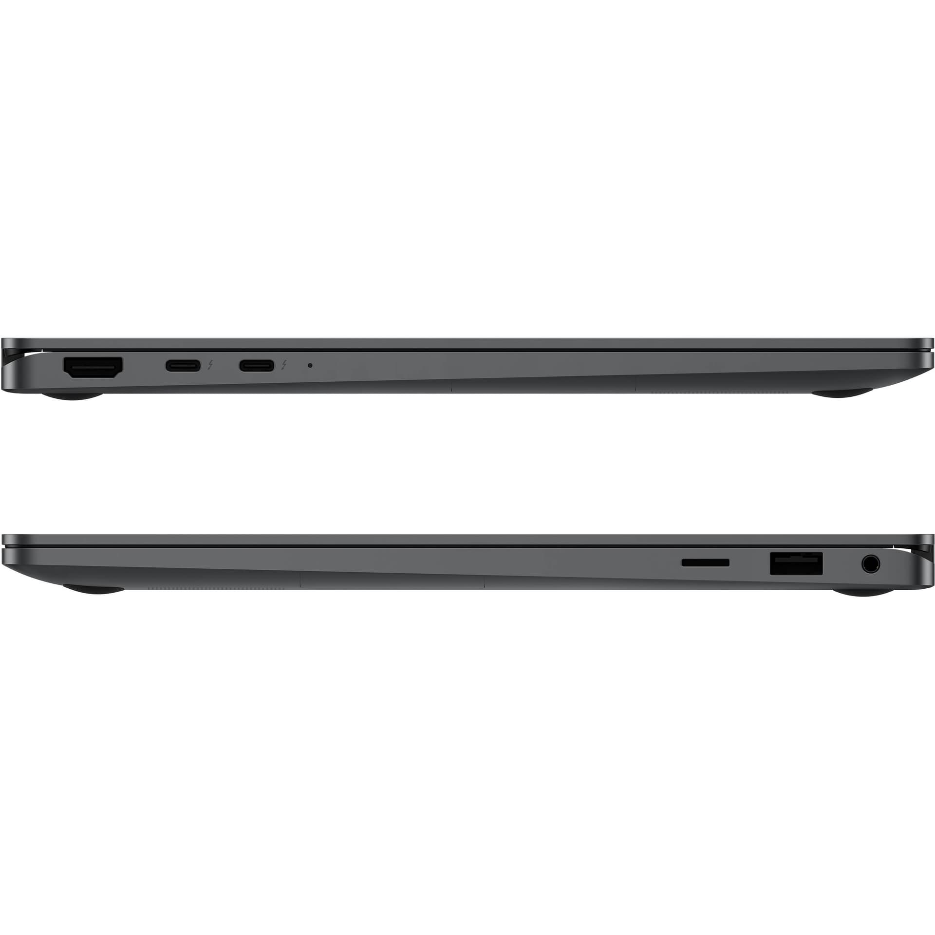 Samsung Galaxy Book5 360 15.6-inch gray 2-in-1 laptop with convertible touchscreen design