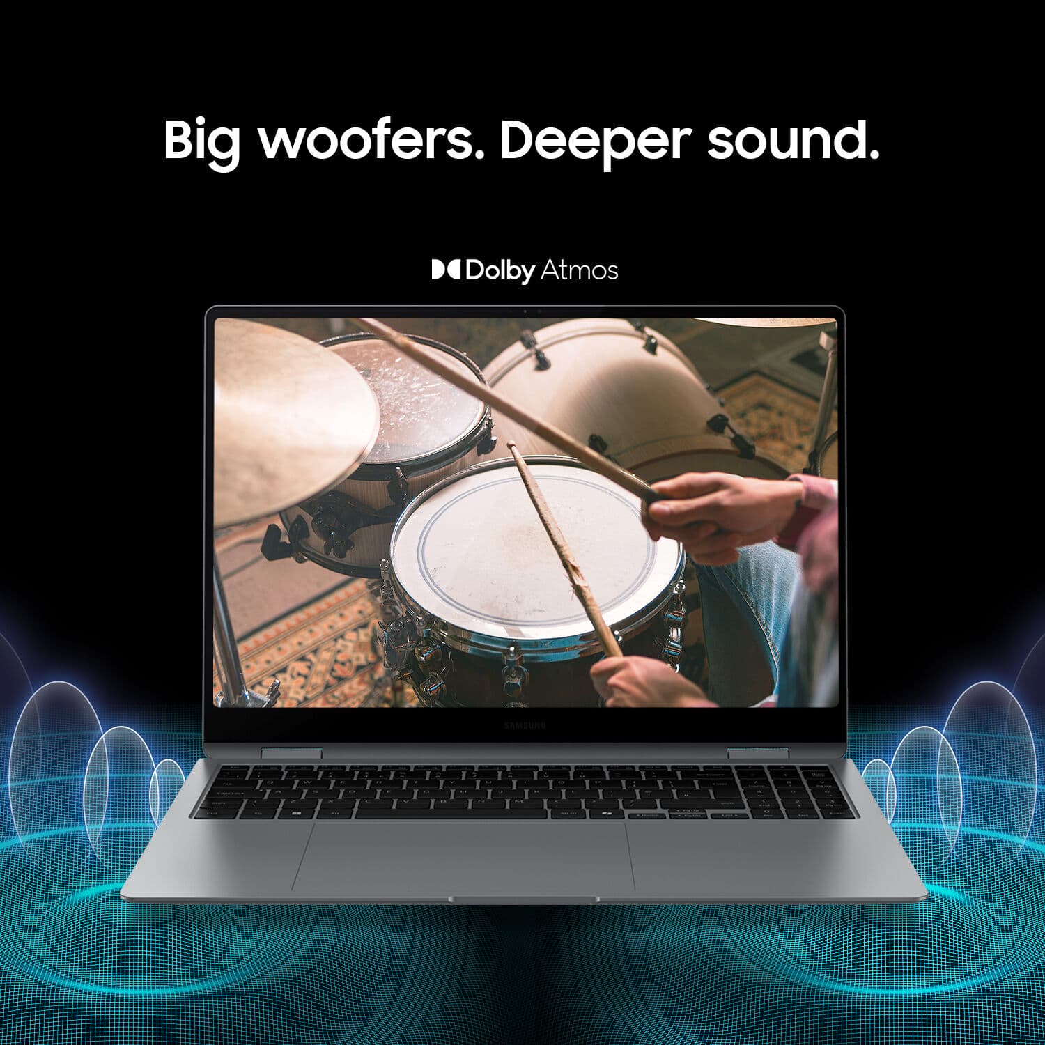 Samsung Galaxy Book5 Pro 360 16-inch gray 2-in-1 laptop with Intel Core Ultra 7, 32 GB RAM, and 1 TB SSD