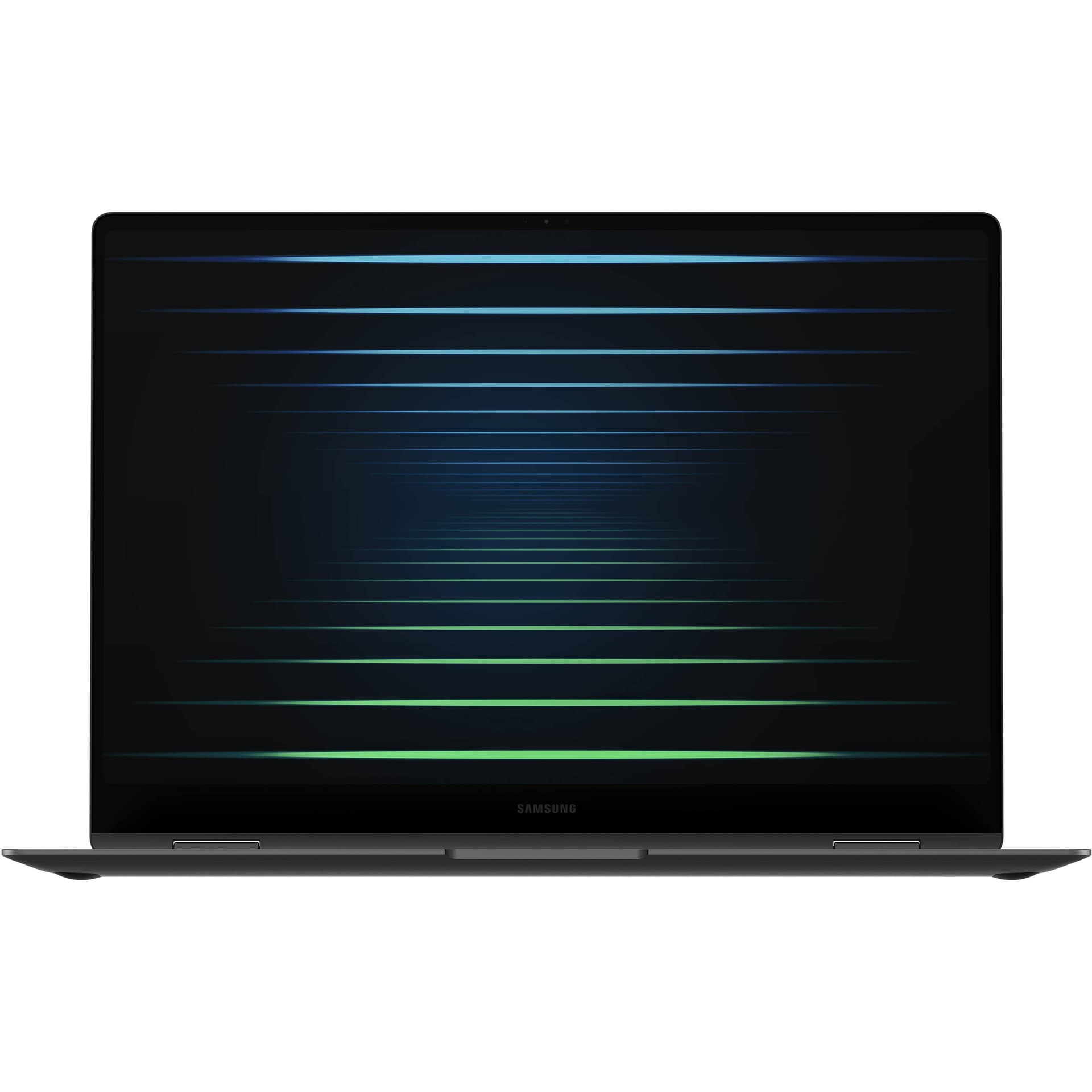 Samsung Galaxy Book5 Pro 360 16-inch gray 2-in-1 laptop with Intel Core Ultra 7, 32 GB RAM, and 1 TB SSD