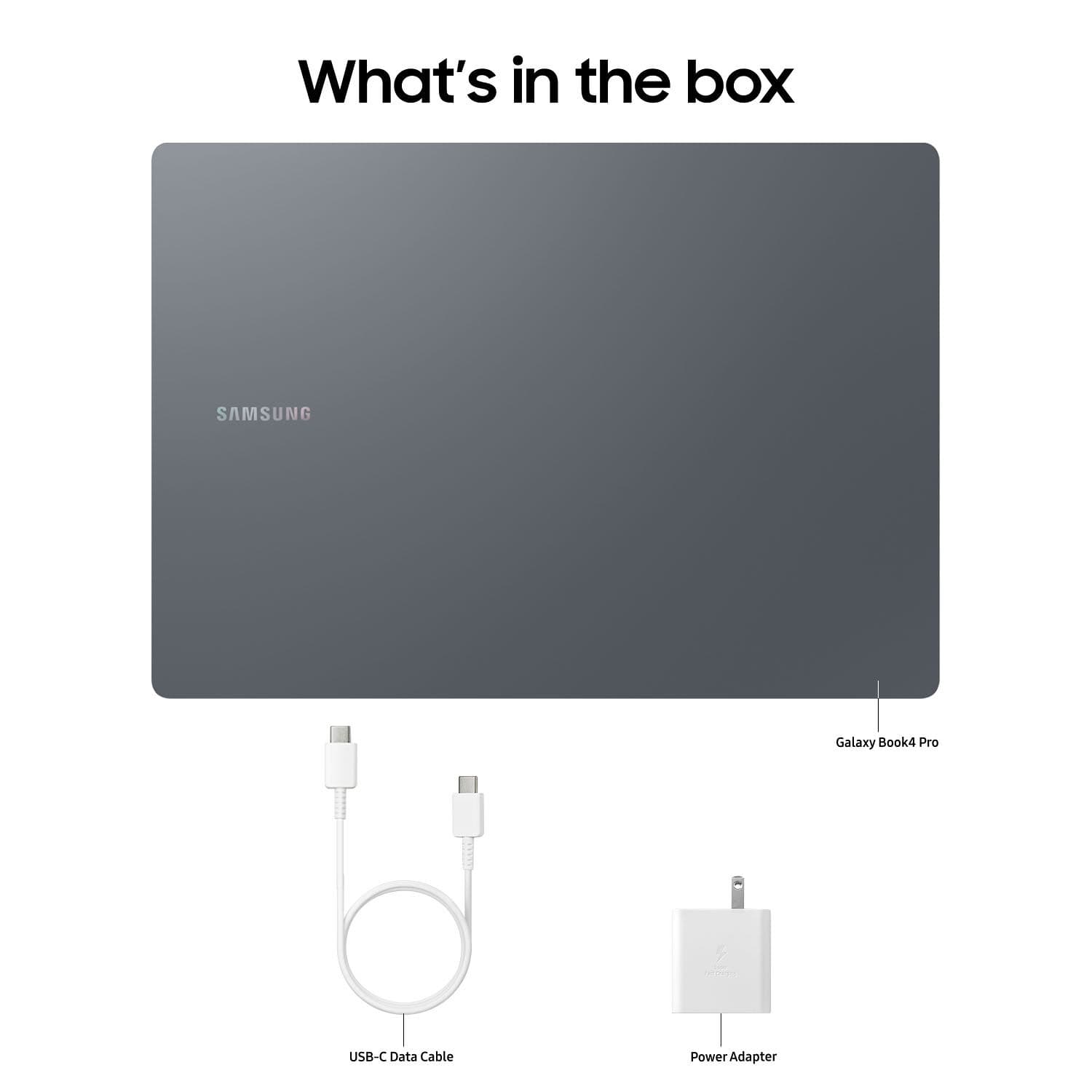 Samsung Galaxy Book4 Pro 16 business laptop in Moonstone Gray with large 16-inch display