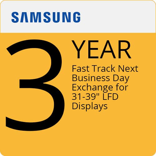 3yr Samsung Fasttrack Nbd Exchange for (Lfd Screen Size  31inch-39inch)Dop-3yr O